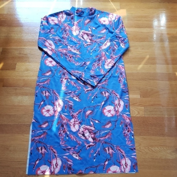 NWOT Zara Trafaluc High Neck Floral SMALL Dress - Picture 2 of 5